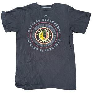 Vintage Tees - Majestic NHL Chicago Blackhawks Stanley Cup Graphic Tee*SZ S‎